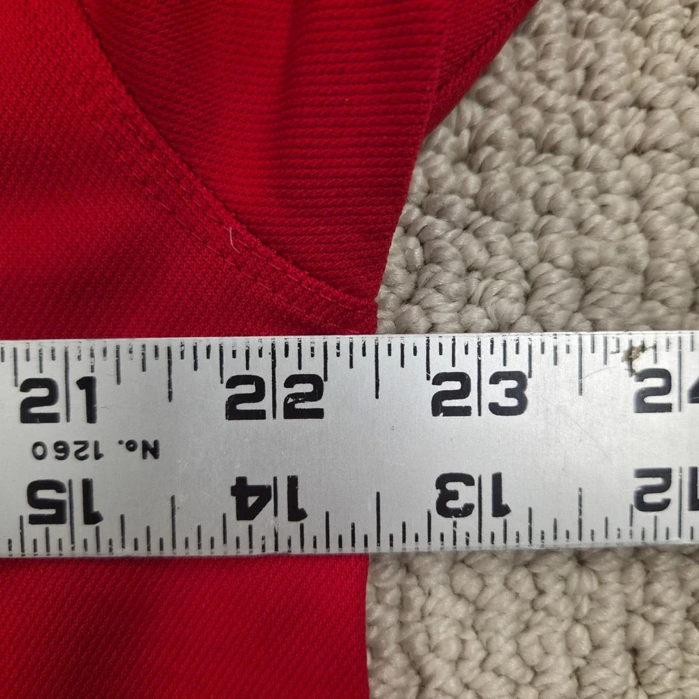Nike‎ Golf Dri-FIT Short Sleeve Polo Shirt Solid Red Mens Large